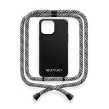NECKLACY - The Phone Necklace - 2. Generation Smartphone Necklace in "BLACK DOMINO SWIRL"