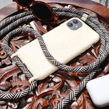 NECKLACY - The Phone Necklace - Handykette "Natural Domino Swirl" (Biodegradable)