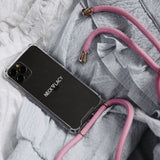 NECKLACY Cotton Candy smartphone handykette rosa pink handyzubehör necklace handyhülle crossbody moments