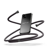 NECKLACY Stormy Grey gunmetal smartphone handykette grey grau handyzubehör necklace handyhüllecrossbody