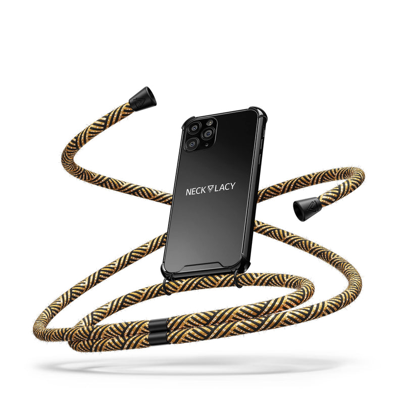 NECKLACY - The Phone Necklace - Handykette "BLACK GLAMOROUS SWIRL" (limitiert)