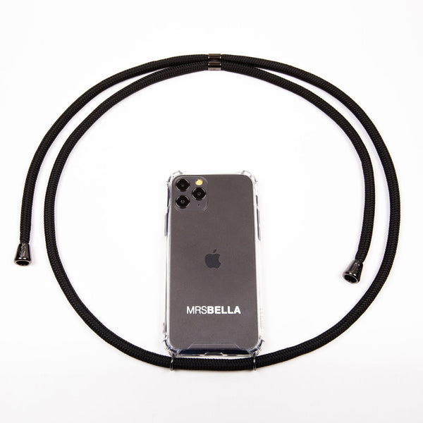 MrsBella Phone Necklace - All Black