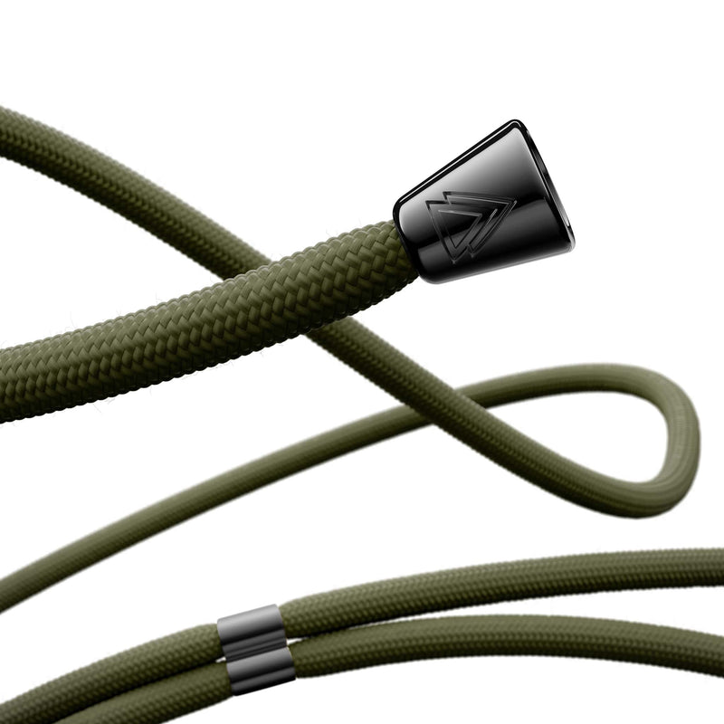NECKLACY Dark Olive gunmetal smartphone handykette green grün handyzubehör necklace handyhülle crossbody details